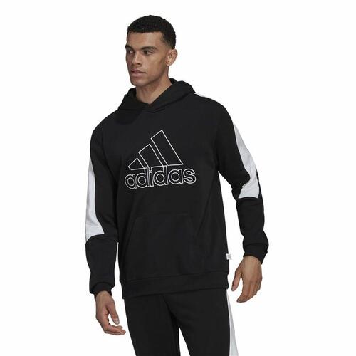 Hættetrøje til Mænd Adidas Future Icons Sort L