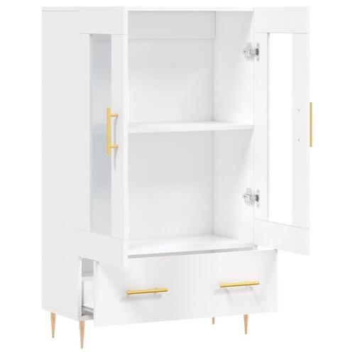 Skab 69,5x31x115 cm konstrueret træ hvid