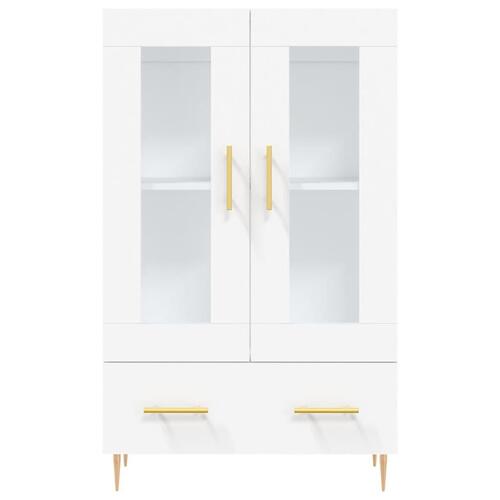 Skab 69,5x31x115 cm konstrueret træ hvid
