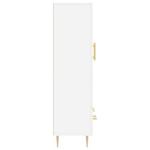 Skab 69,5x31x115 cm konstrueret træ hvid