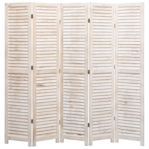 5-panels rumdeler 175 x 165 cm træ
