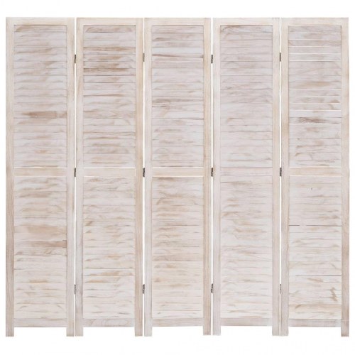5-panels rumdeler 175 x 165 cm træ