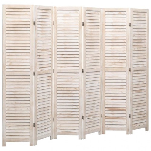 6-panels rumdeler 210 x 165 cm træ