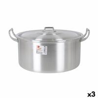 Gryde Med Låg Aluminium 41 x 33 x 19 cm (3 enheder)