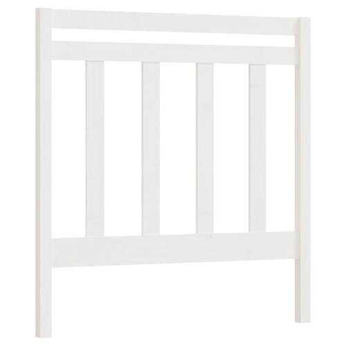 Sengegærde 106x4x100 cm massivt fyrretræ hvid