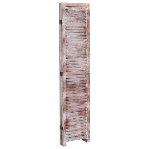 4-panels rumdeler 140 x 165 cm træ brun