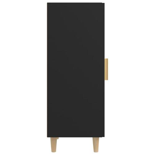 Skænk 34,5x34x90 cm konstrueret træ sort