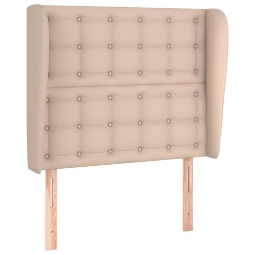 Sengegavl med kanter 83 x 23 x 118/128 cm - cappuccino