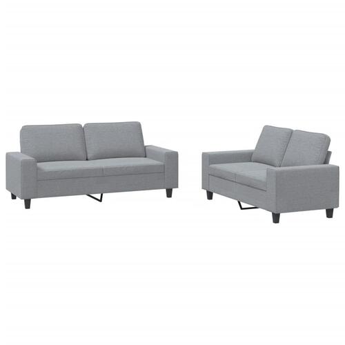 2 personers sofa stof lysegrå