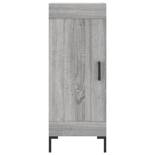 Højskab 34,5x34x180 cm konstrueret træ grå sonoma-eg