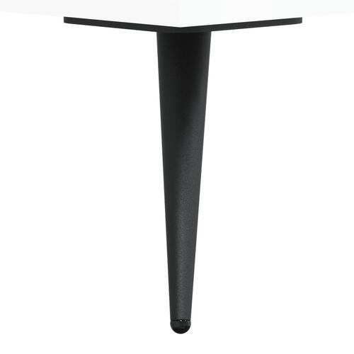 Sengeborde 2 stk. 40x35x47,5 cm konstrueret træ hvid højglans