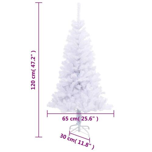 Kunstigt juletræ med fod 120 cm 230 grene
