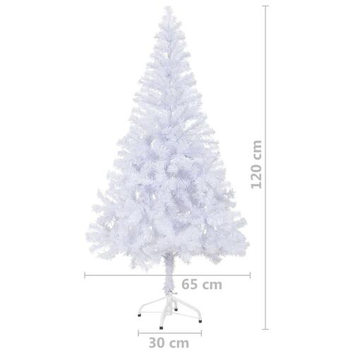 Kunstigt juletræ med fod 120 cm 230 grene