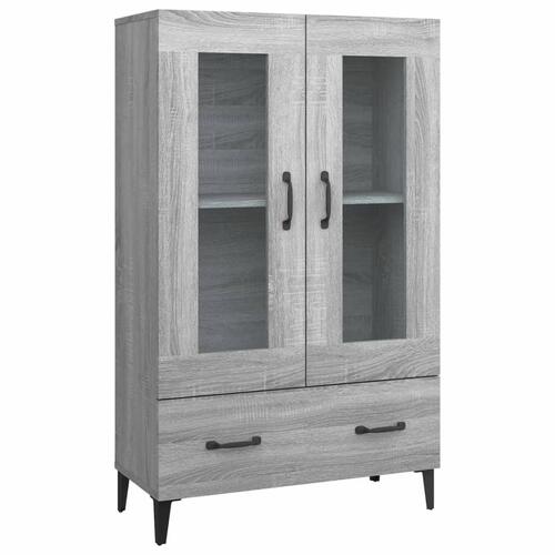 Skab 70x31x115 cm konstrueret træ grå sonoma-eg