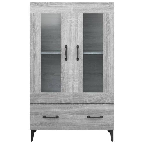 Skab 70x31x115 cm konstrueret træ grå sonoma-eg