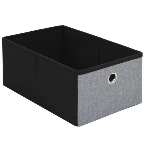 Sammenfoldelig opbevaringsbænk imiteret linned 76 x 38 x 38 cm lysegrå
