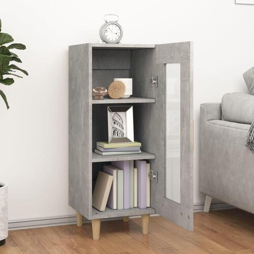 Skænk 34,5x34x90 cm konstrueret træ betongrå