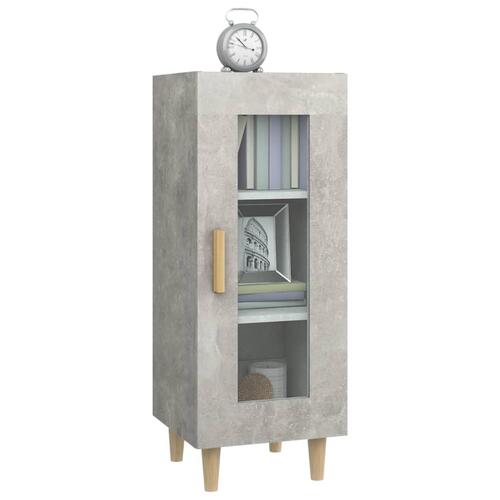 Skænk 34,5x34x90 cm konstrueret træ betongrå
