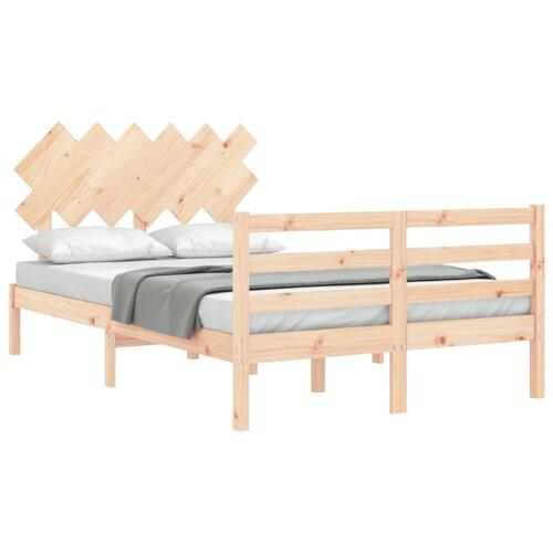 Sengeramme med sengegavl Small Double massivt træ
