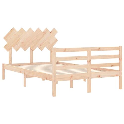 Sengeramme med sengegavl Small Double massivt træ
