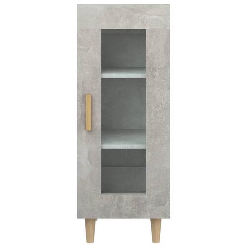 Skænk 34,5x34x90 cm konstrueret træ betongrå
