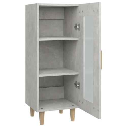 Skænk 34,5x34x90 cm konstrueret træ betongrå