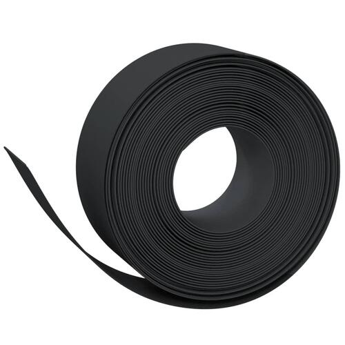 Græskant 10 m 20 cm polyethylen sort