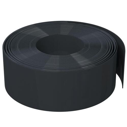 Græskant 10 m 20 cm polyethylen sort