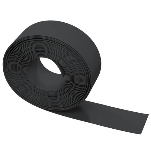 Græskant 10 m 20 cm polyethylen sort