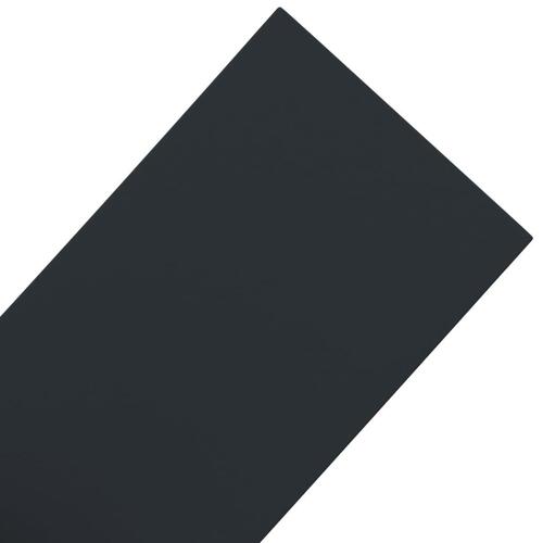Græskant 10 m 20 cm polyethylen sort