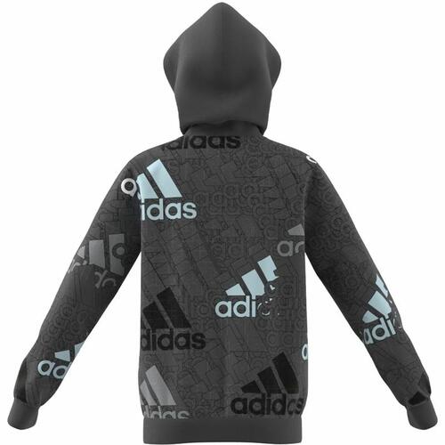 Unisex Hættetrøje Adidas Performance Mørkegrå 9-10 år