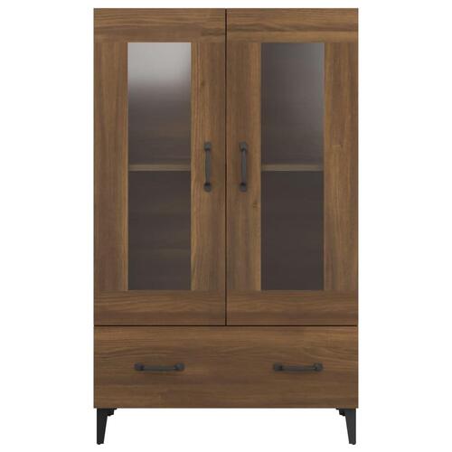 Skab 70x31x115 cm konstrueret træ brun egetræsfarve