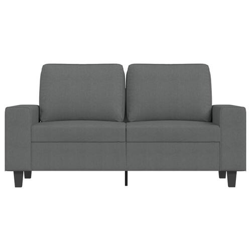 2-personers sofa 120 cm stof mørkegrå