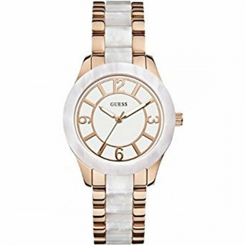 Guess dameur W0074L2 - Ø 37 mm, pink/sølvfarvet