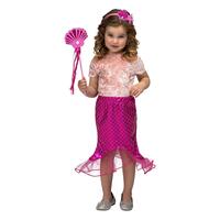 Kostume til børn Pink Havfrue 3-6 år