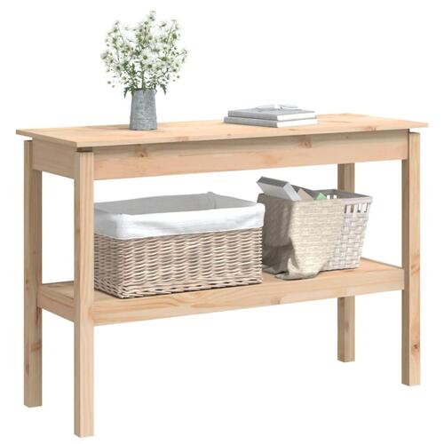 Konsolbord 110x40x75 cm massivt fyrretræ