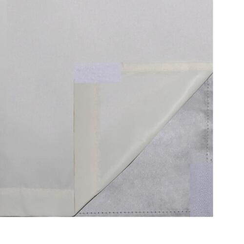 Lysdæmpende gardiner 2 stk. dobbelt stoflag 140x175 cm cremefarvet