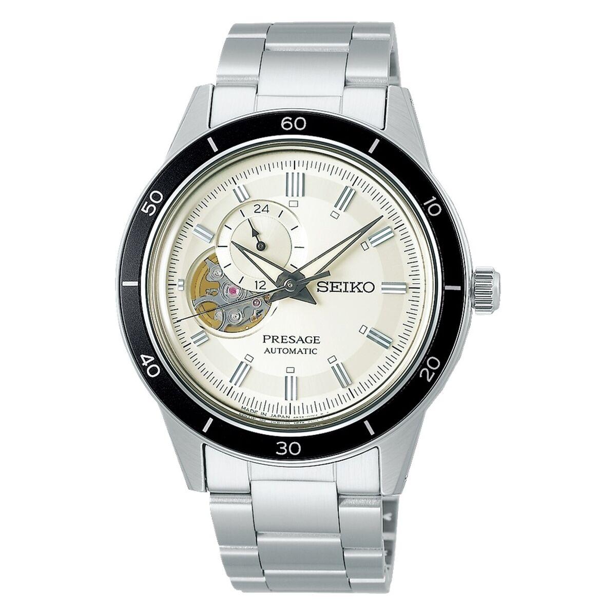 Herreur Seiko AUTOMATIC SKELETON Sølvfarvet (Ø 41 mm)