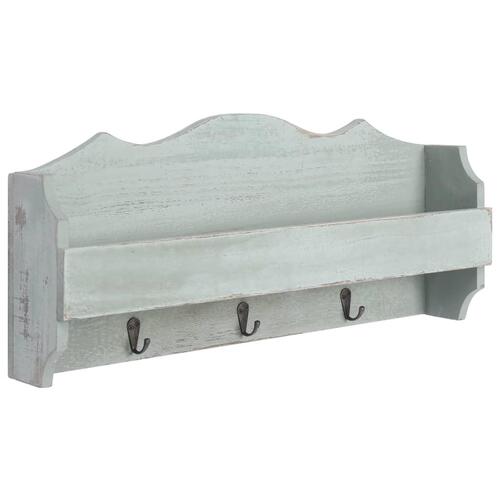 Vægmonteret knagerække 50 x 10 x 23 cm træ grøn