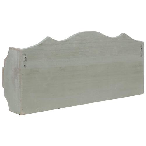 Vægmonteret knagerække 50 x 10 x 23 cm træ grøn