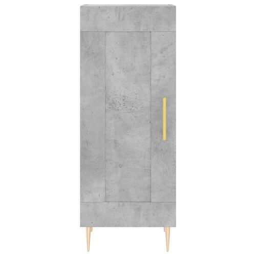Skab 34,5x34x180 cm konstrueret træ betongrå