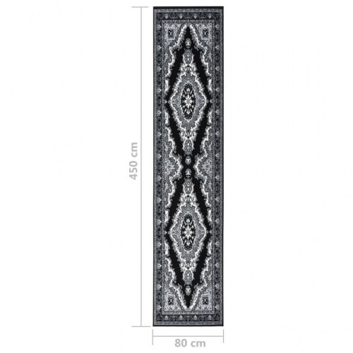 Tæppeløber 80x450 cm BCF sort