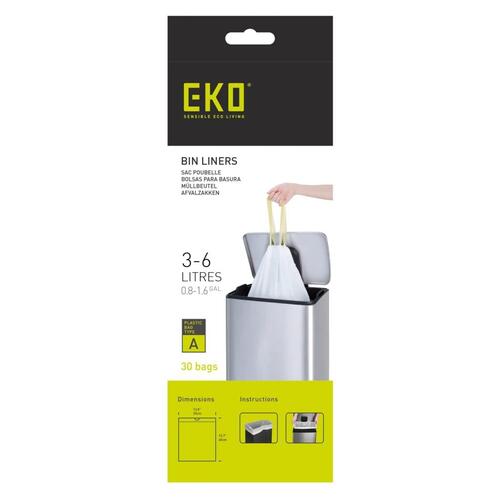 EKO affaldsposesæt A 3-6 l 24x30 stk. hvid