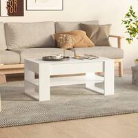 Sofabord 102x55x45 cm konstrueret træ hvid