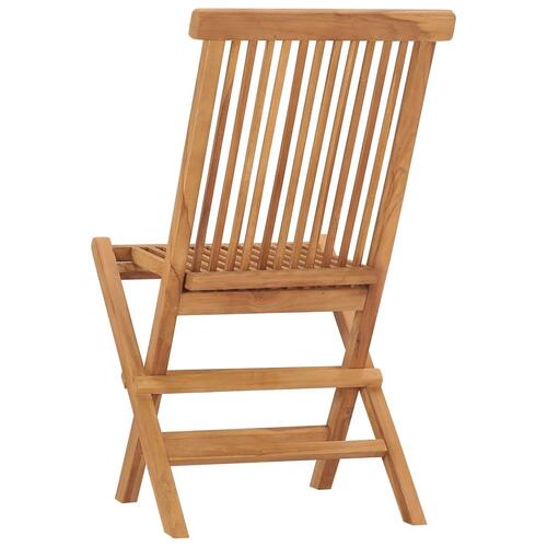 Foldbare havestole 6 stk. massivt teaktræ