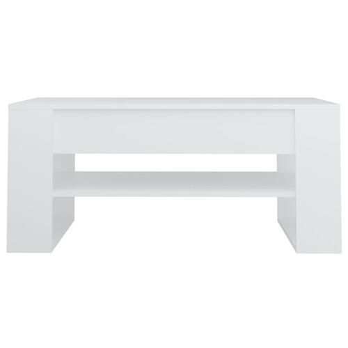 Sofabord 102x55x45 cm konstrueret træ hvid