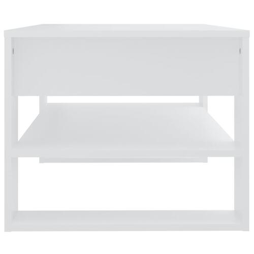 Sofabord 102x55x45 cm konstrueret træ hvid