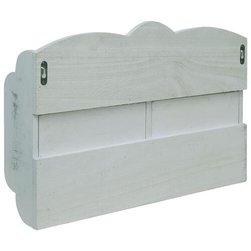 Vægmonteret knagerække 50 x 10 x 34 cm træ grøn