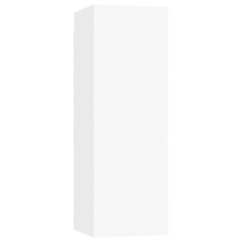 Tv-borde 4 stk. 30,5x30x90 cm konstrueret træ hvid
