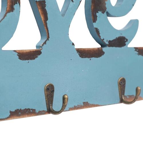 Vægophængt knagerække LOVE 50 x 23 cm
